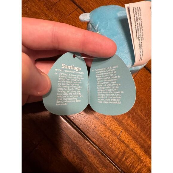 NWT Santiago Squirrel Micromallow Squishmallow 2.5” - Picture 4 of 4